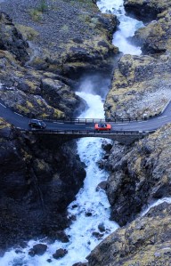 Det var mye vann i elva siden det var tidlig på året.