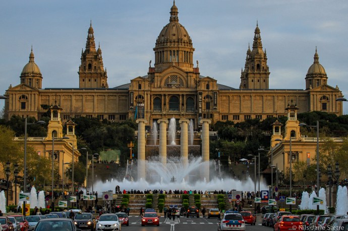Museu Nacional d'Art de Catalunya ved Plaça d'Espanya