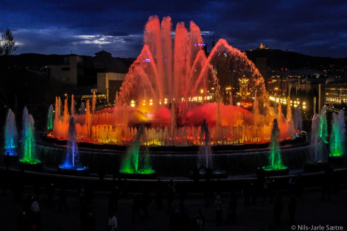 Font Màgica ved Plaça d'Espanya.