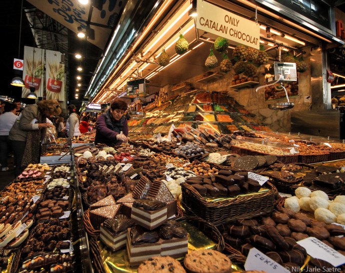 Mye deilig lokal sjokolade å velge i.