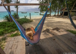 Hengekøye er midt i blinken på et slikt sted.